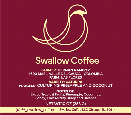 Colombia Caturra Culturing Pineapple and Coconut